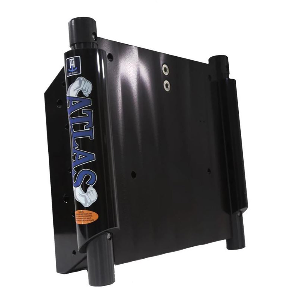 T-H Marine ATLAS 12" Set Back Hydraulic Jack Plate - Gloss Black Anodized [AHJ-12V-B-DP]