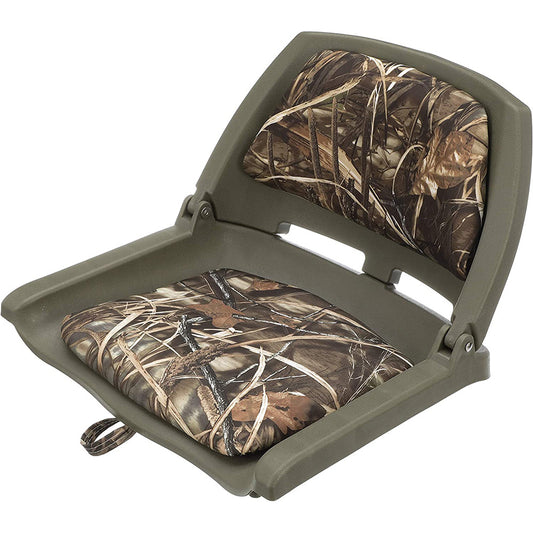 Attwood Swivl-Eze Padded Flip Seat - Camo [98391GNMX]